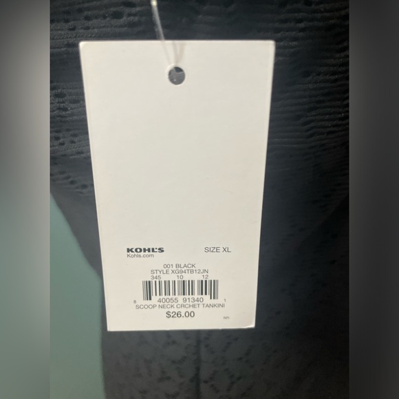 Scoop Neck Crochet Tankini - Picture 7 of 7